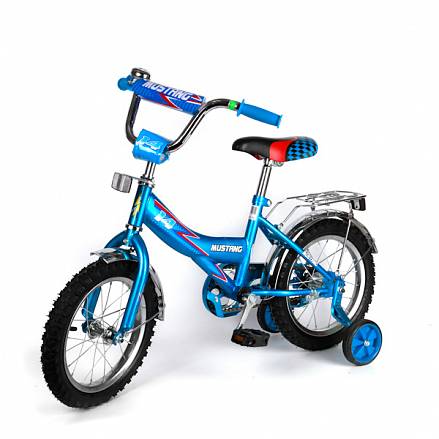Велосипед детский Mustang с колесами 14”, синий 